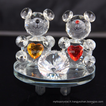 Élégants animaux en cristal cristal nounours